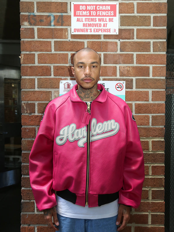 PINK HARLEM BOMBER JACKET | 4-12 WEEKS PRODUCTION