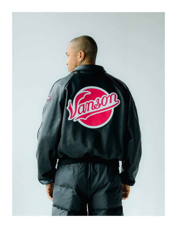 VANSON LEATHERS| HARLEM BOMBER JACKET| 4-12 WEEKS PRODUCTION