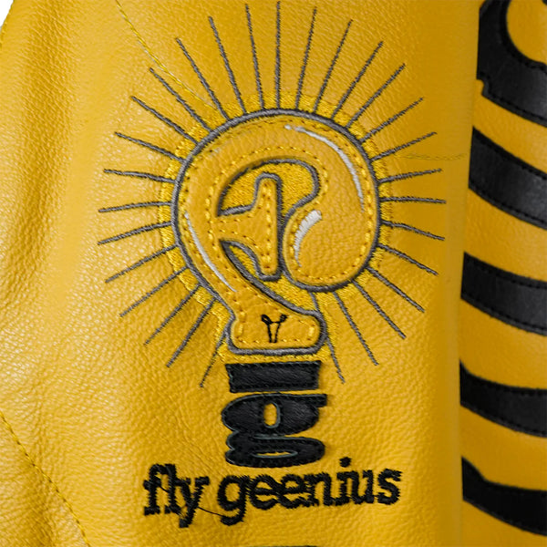 YELLOW BONE WOLVERINE SKELETON LEATHER JACKET (PRODUCTION TIME 8-14 WEEKS)