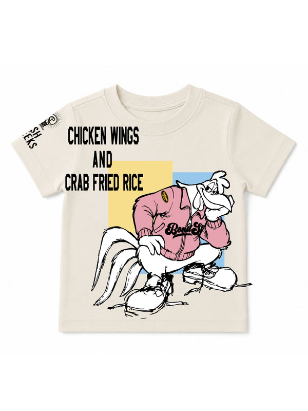 Fly Geenius x Fish Cheeks Chicken Wings Kids Tee