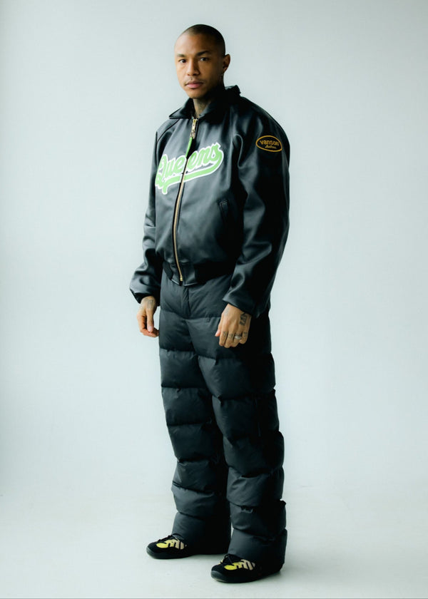 FLY GEENIUS X VANSON | BOMBER JACKET | QUEENS - BLACK