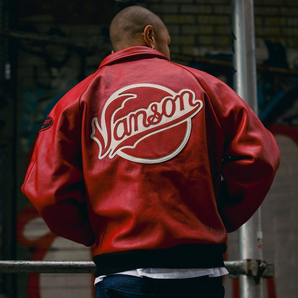 Fly Geenius × Vanson Bomber — Harlem [Red]