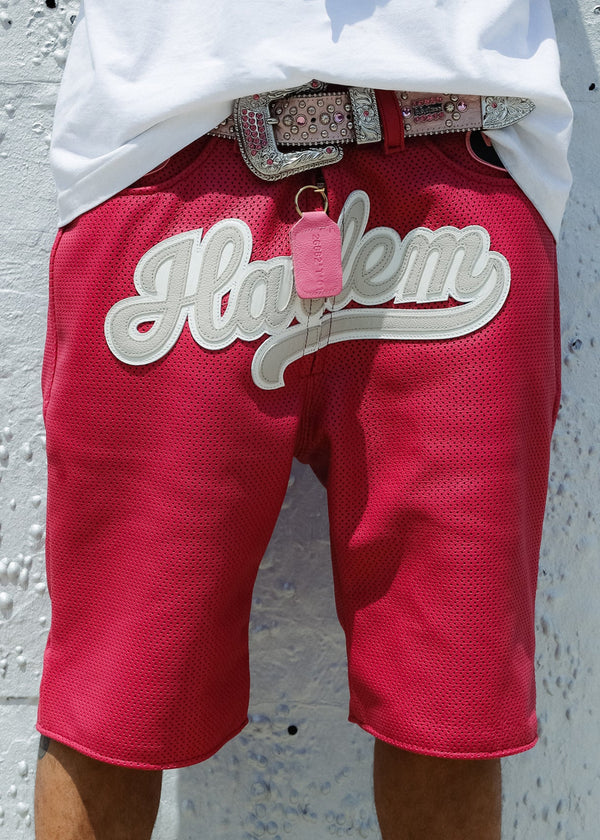 FLY GEENIUS X VANSON | LEATHER SHORTS | HARLEM - FUCHSIA