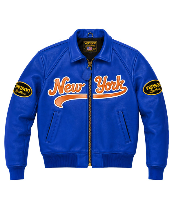 FLY GEENIUS X VANSON | BOMBER JACKET | NEW YORK - KNICKS BLUE