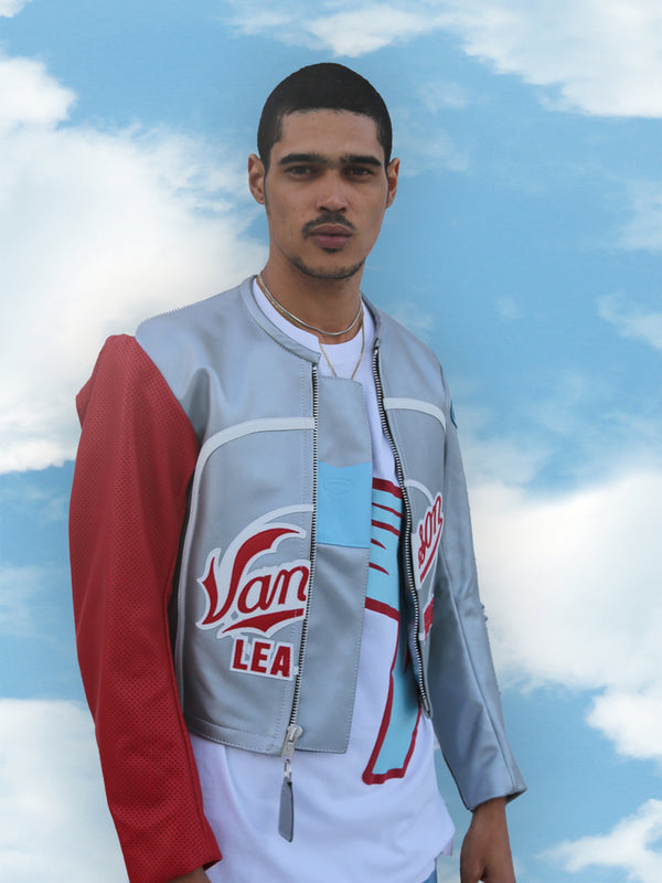 V WING UNISEX BART JACKET | ALEALI MAY COLLABORATION | STEEL