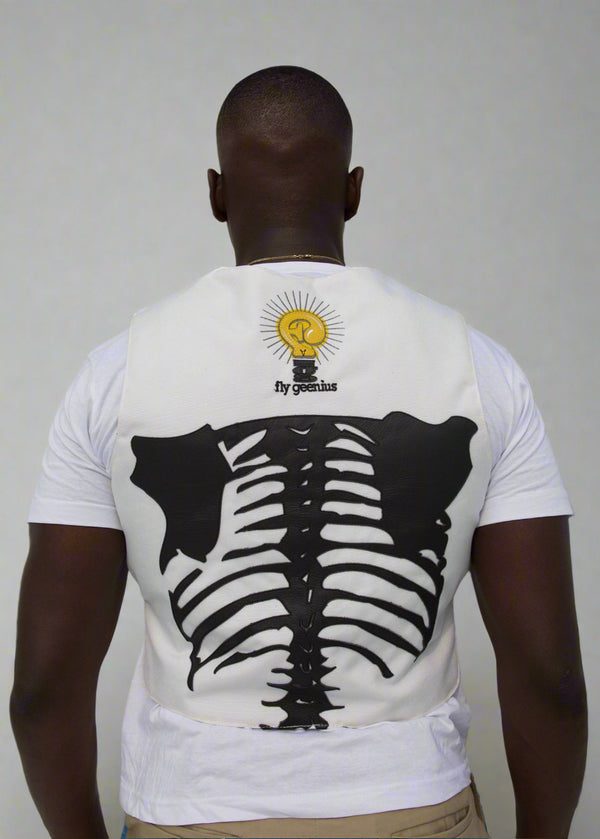 FLY GEENIUS x VANSON LEATHERS SKELETON VEST – BLACK | PRODUCTION: 4–12 WEEKS